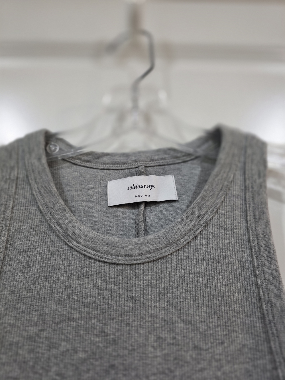 Sleeveless Grey Maxi Tank Dress - Picture 5 of 6